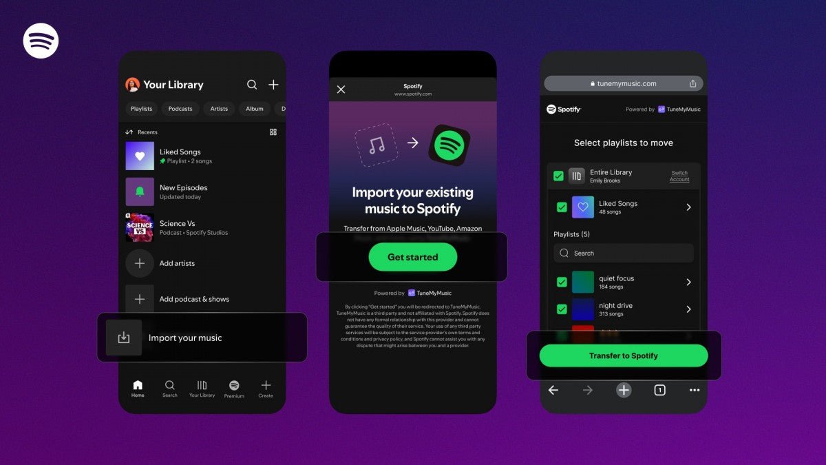 Spotify artık rakip hizmetlerden çalma listelerinizi aktarmanız için yerleşik bir yönteme sahip - Tekno Muaz