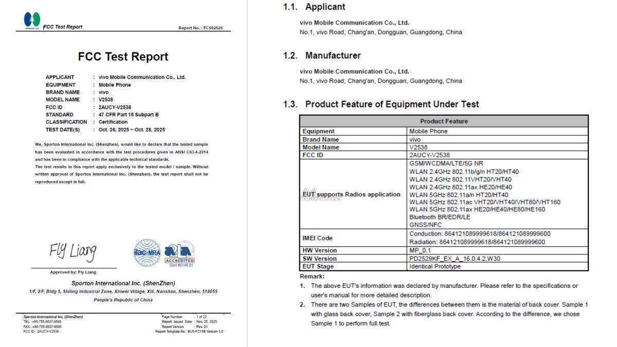 vivo V70'in FCC sertifikası yeni detayları ortaya çıkarıyor - Tekno Muaz