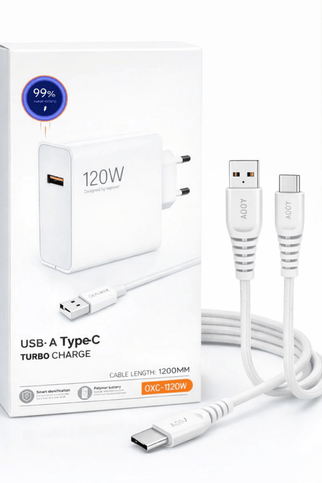 120w şarj aleti ve kablosu ürünü - Aksesuar kategorisi | Tekno Muaz