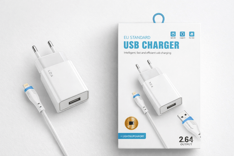 2.6 Amper USB lighting şarj + kablosu hızlı ve güvenli şarj kablosu ürünü - Şarj Aleti kategorisi | Tekno Muaz