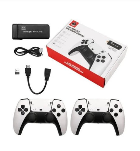 4K Game Stick | 2 Adet Kablosuz Oyun Kolu + Retro Oyun Konsolu HDMI ürünü - Aksesuar kategorisi | Tekno Muaz
