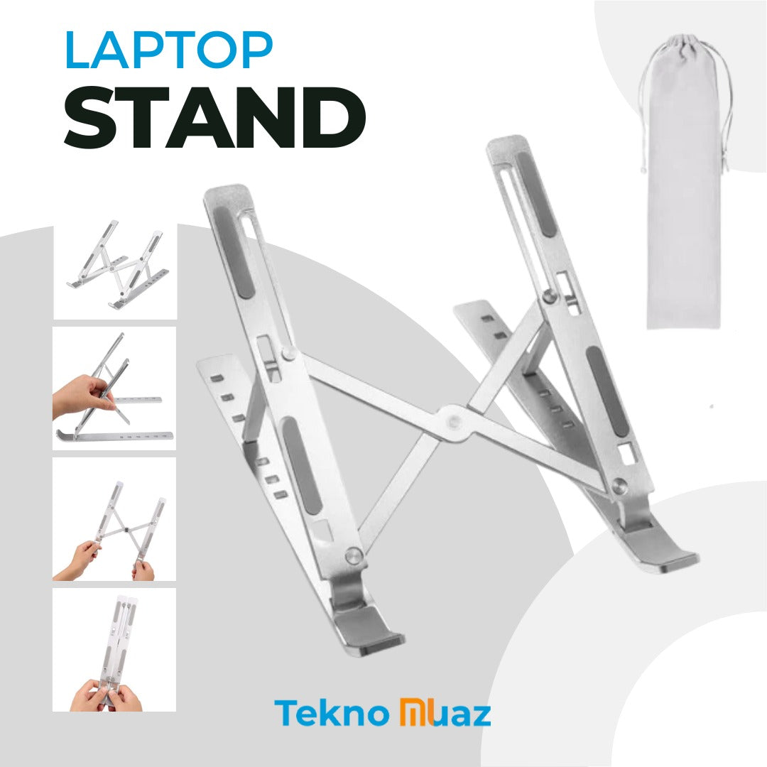 Taşınabilir Laptop Stand Tüm Laptoplarla Uyumlu Metal