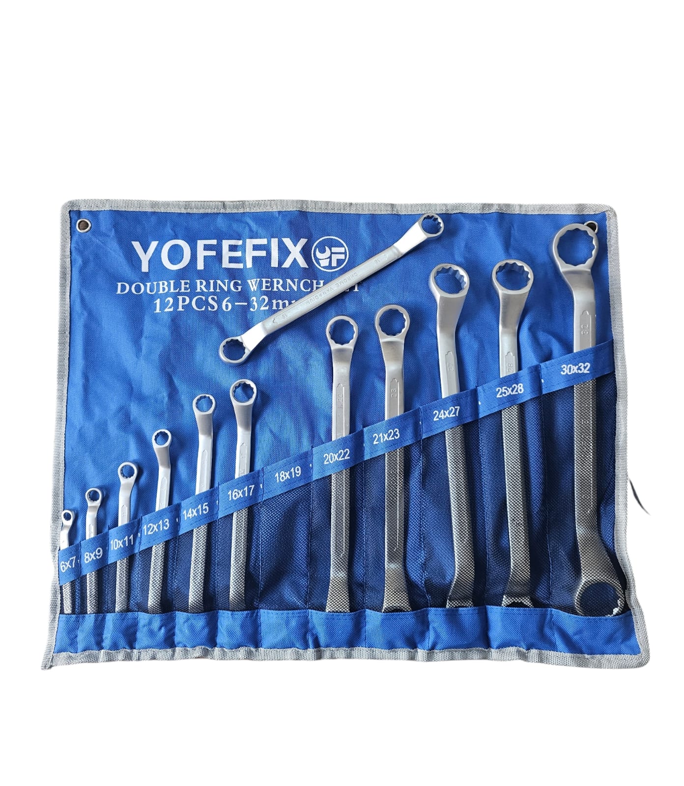 YOFEFIX 12 Parça Çift Ağızlı Lokma Anahtar Seti (6-32 mm)