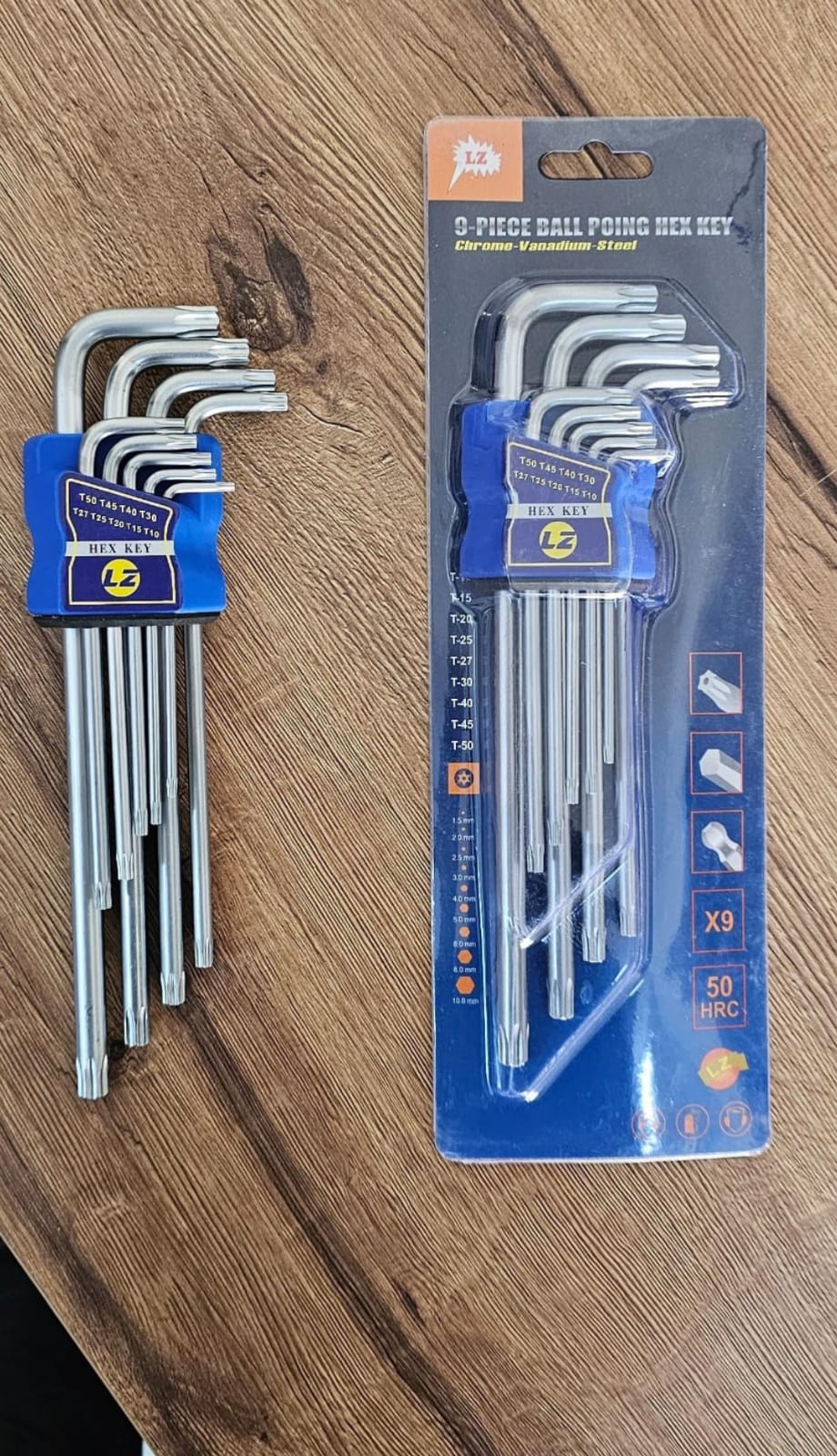 LZ 9 Parça Yıldız Lokma Tipi Lokma Alyan Seti (T10 - T50)