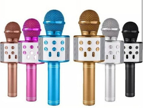 Bluetooth Karaoke Mikrofon | Hoparlörlü Kablosuz Taşınabilir Mikrofon ürünü - Aksesuar kategorisi | Tekno Muaz