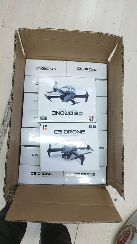 C5 Kameralı Katlanabilir Drone – Çift Batarya | Profesyonel HD Kamera Drone ürünü - Drone kategorisi | Tekno Muaz