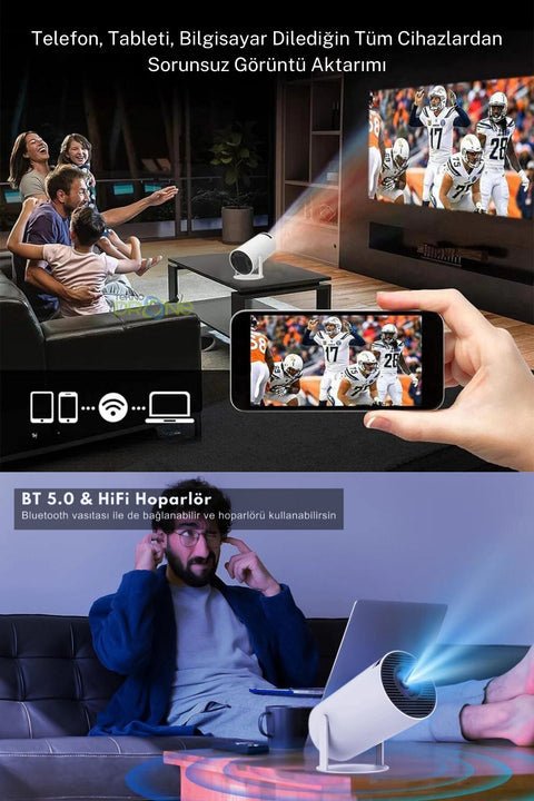 HY300 Bataryalı Android Projeksiyon ürünü - Drone kategorisi | Tekno Muaz