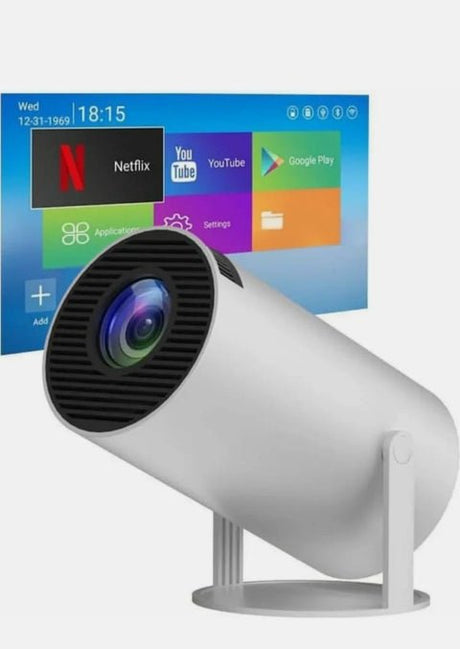 HY300 Mini Projeksiyon 4K Destekli – Android WiFi Bluetooth Taşınabilir Projektör ürünü - Aksesuar kategorisi | Tekno Muaz