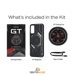 Infinix 30 pro Fan ve Kılıf Seti Kutulu (GT PRO GAMING KIT) ürünü - Aksesuar kategorisi | Tekno Muaz