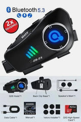 Q28 2X Motosiklet İnterkom (Çift Set) ürünü - Araç Ekipmanları kategorisi | Tekno Muaz