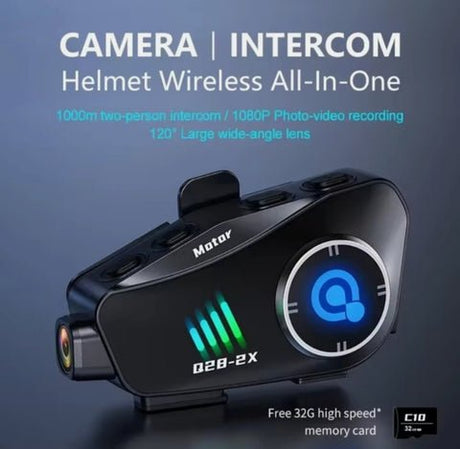 Q28 2X Motosiklet İnterkom (Çift Set) ürünü - Araç Ekipmanları kategorisi | Tekno Muaz