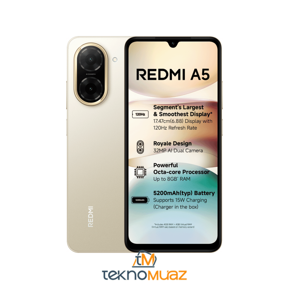 Redmi A5 4+4 / 128 GB | Uygun Fiyatlı - Tekno Muaz