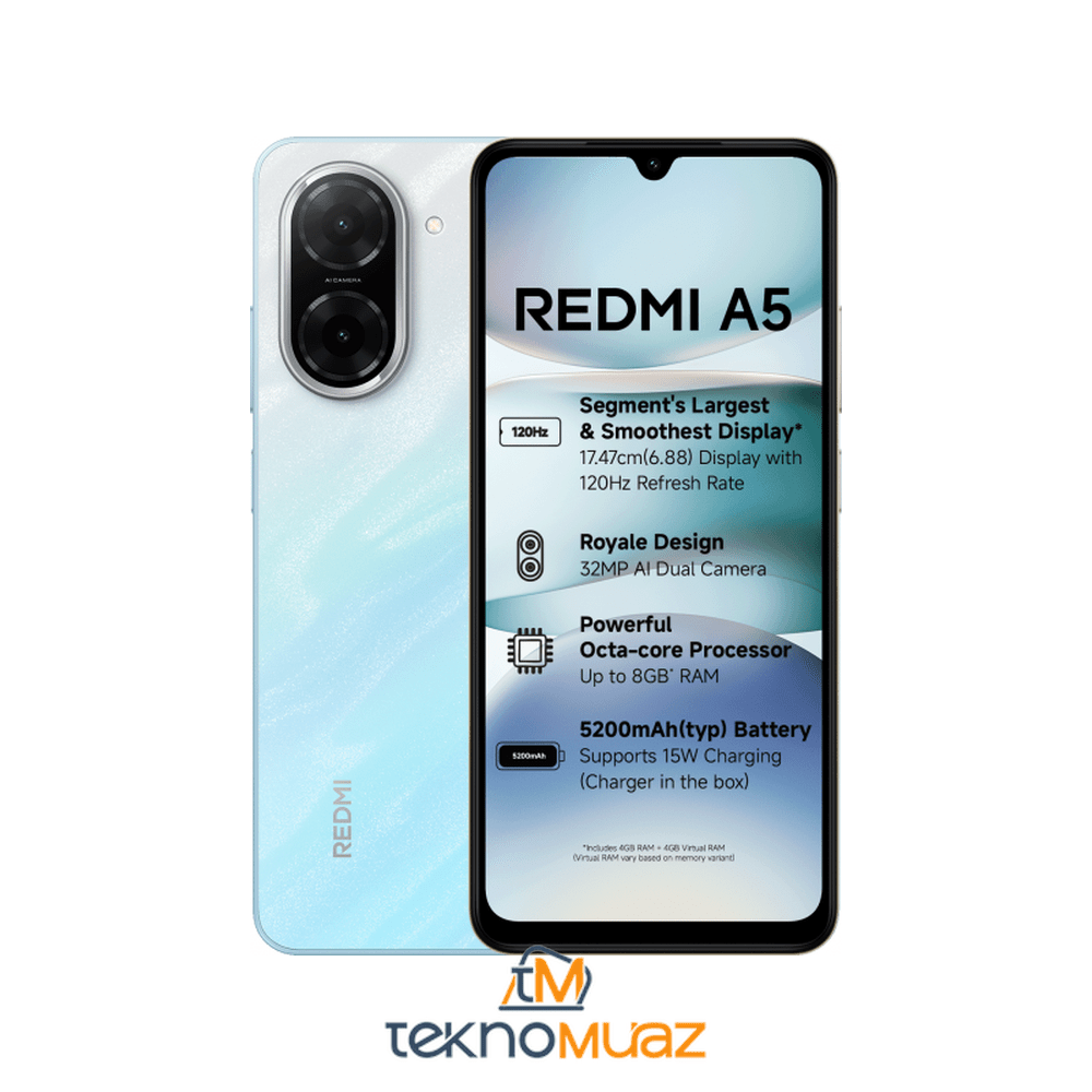Redmi A5 4+4 / 128 GB | Uygun Fiyatlı - Tekno Muaz