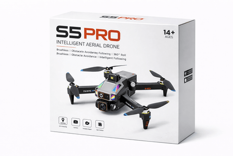 S5 Pro Katlanabilir Drone | HD Kamera + Brushless Motor + Akıllı Takip ürünü - Drone kategorisi | Tekno Muaz