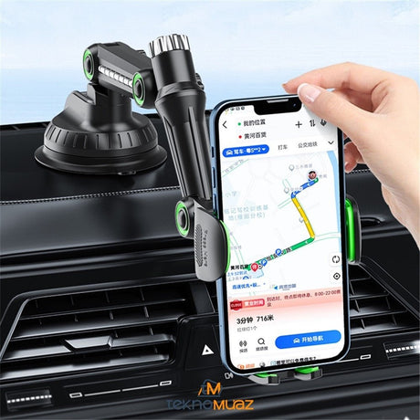Vantuz Telefon Tutucu Ön Cam/Gösterge Paneli/Pencere Evrensel Vantuz Araç Telefonu Tutucu Dağı Yapışkan Jel Ped ile Uyumlu ürünü - kategorisi | Tekno Muaz