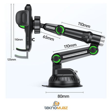 Vantuz Telefon Tutucu Ön Cam/Gösterge Paneli/Pencere Evrensel Vantuz Araç Telefonu Tutucu Dağı Yapışkan Jel Ped ile Uyumlu ürünü - kategorisi | Tekno Muaz