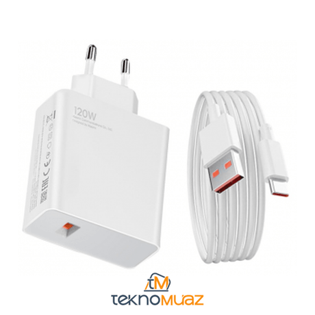 Xiaomi 120 Wat Turbo Şarj Aleti Takımı (kablo+başlık) ürünü - kategorisi | Tekno Muaz