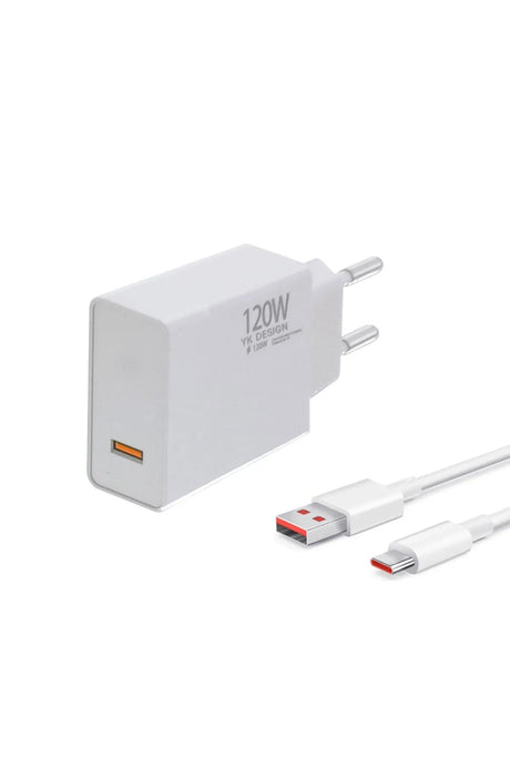 YK Design 120W Süper Hızlı Şarj Cihazı - USB Type - C | | TeknoMuaz
